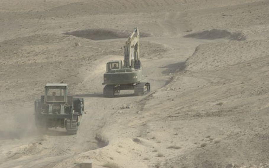 Army National Guard construction crews are building a new road through some of Afghanistan’s most treacherous territory.