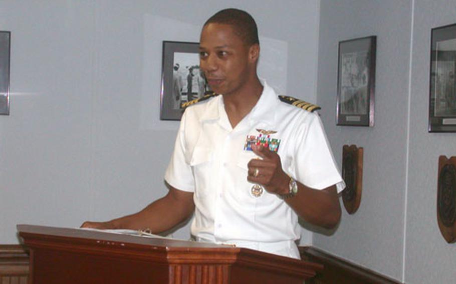 Navy Capt. Syd Abernathy.