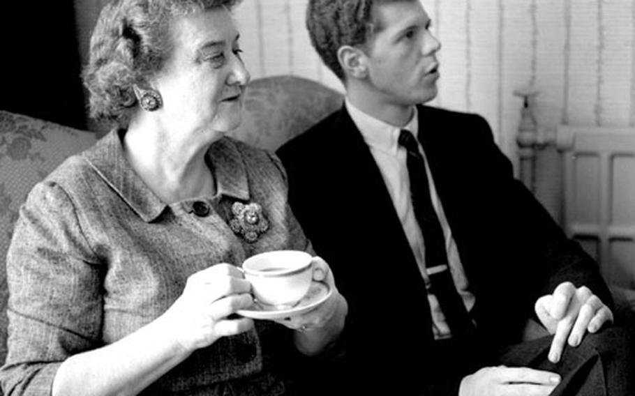 Van Cliburn with his mother, Rildia Bee Cliburn — his only piano teacher until he entered the Juilliard School.