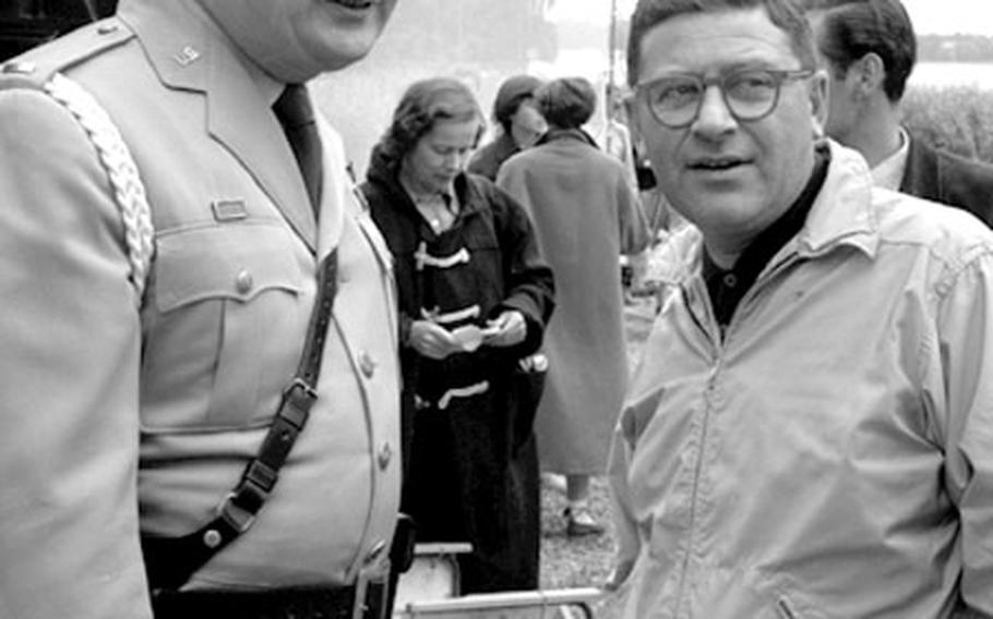 Director Mark Robson, right, on the set of ''A Prize of Gold'' in 1954. Robson went on to direct such films as ''Von Ryan's Express,'' ''Valley of the Dolls'' and ''Earthquake,'' and he received Oscar nominations for ''The Inn of the Sixth Happiness'' and ''Peyton Place.''