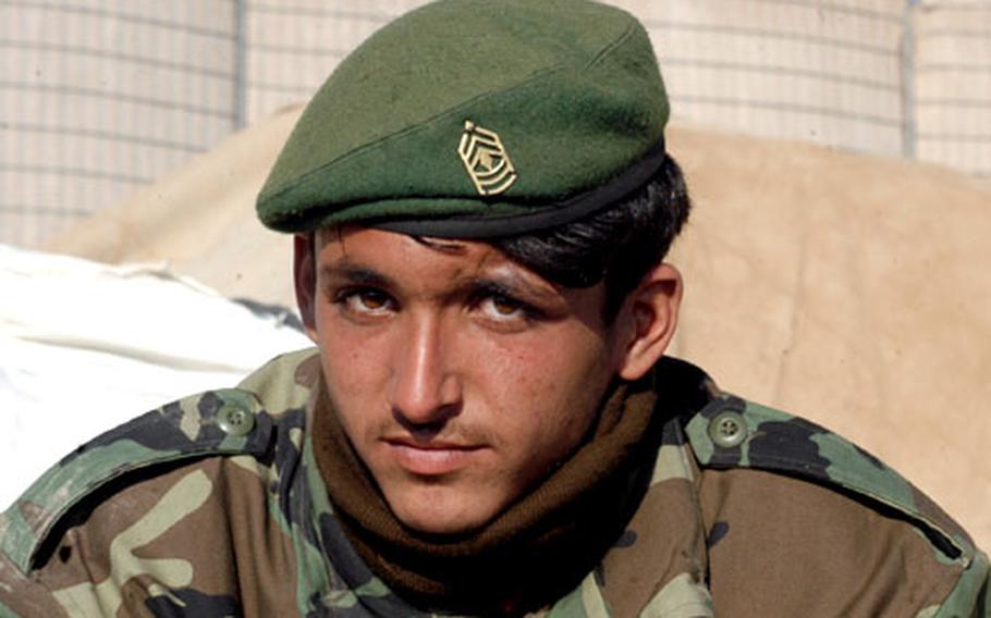 "War has destroyed my country," says Afghan army Sgt. Samiullah.