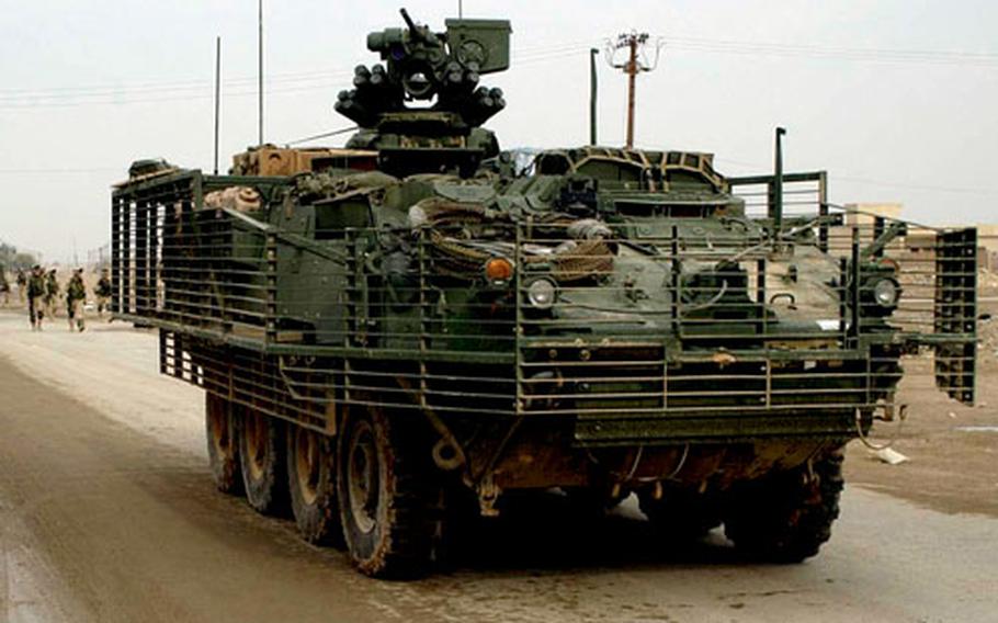 The Army&#39;s proposed budget for 2006 includes $875 million to buy 240 Stryker tactical wheeled vehicles, enough to outfit the Army&#39;s sixth Stryker Brigade.