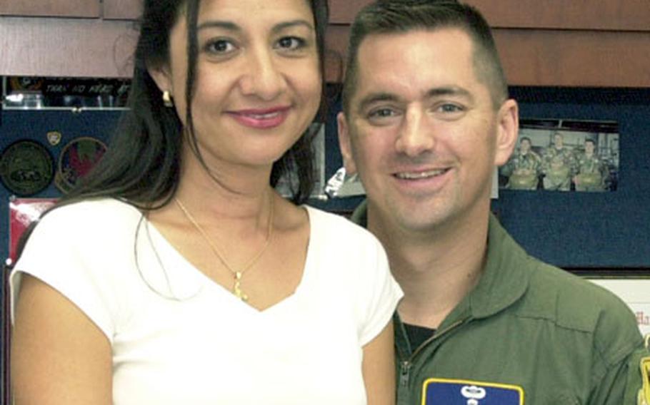 Master Sgt. Joe Dunteman and his wife, Laura