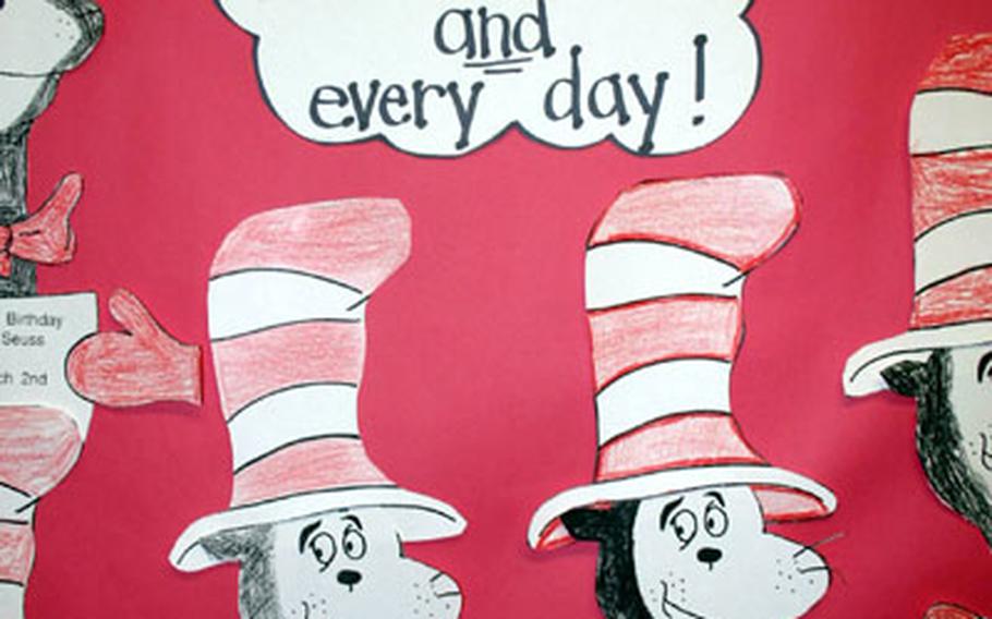 The school halls at Schweinfurt Elementary School are decked with Dr. Seuss paraphernalia in honor of the birthday of Theodor Seuss Geisel, better known as Dr. Seuss, and to mark Read Across America day.