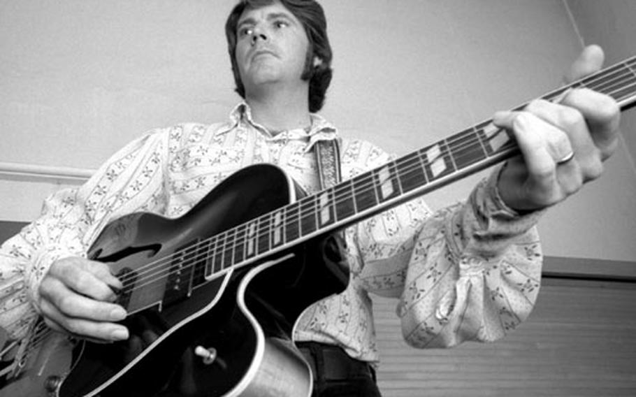 Rick Nelson, backstage during a 1970 club appearance in Germany.