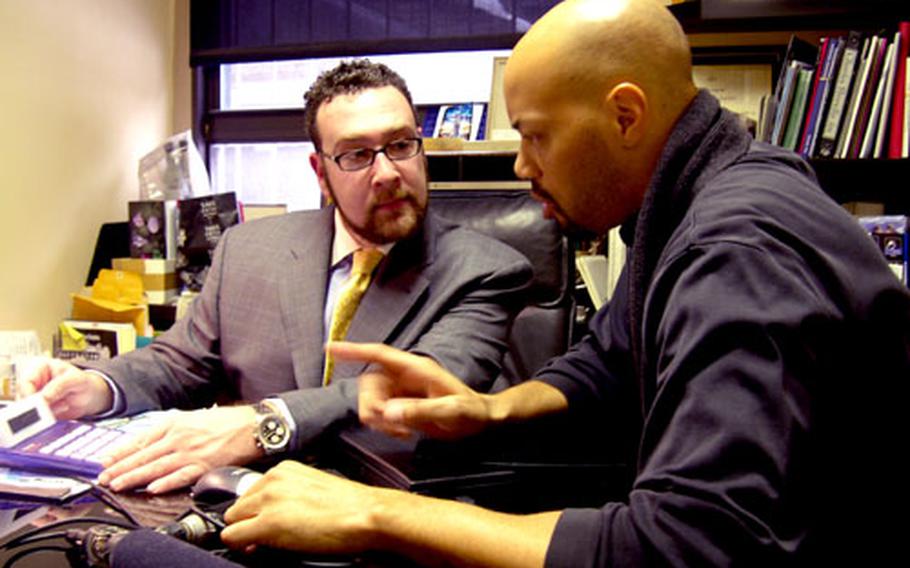 Diamond appraiser Gregory Jezarian talks to John Ridley about the resale value of his diamond the day after he bought the stone in a $9,800 martini.