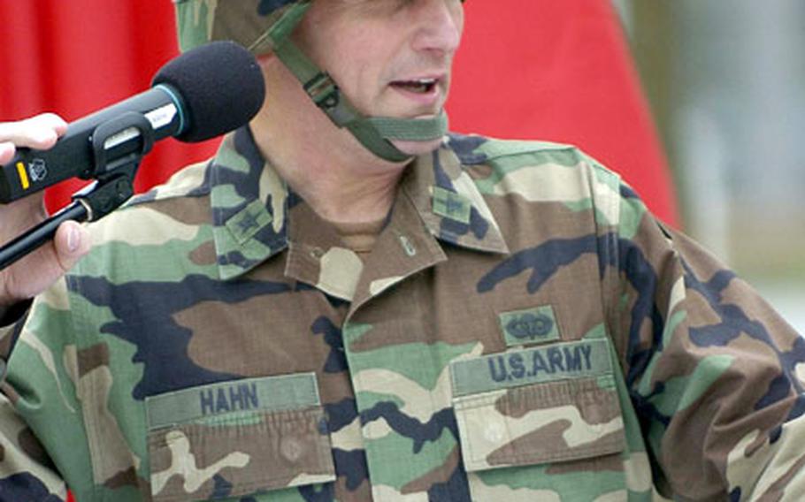 Brig. Gen. Daniel Hahn, the incoming deputy commander for V Corps.