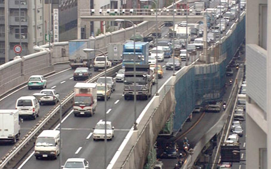 Japanese highway officials expect roads to be congested as people celebrate Golden Week.