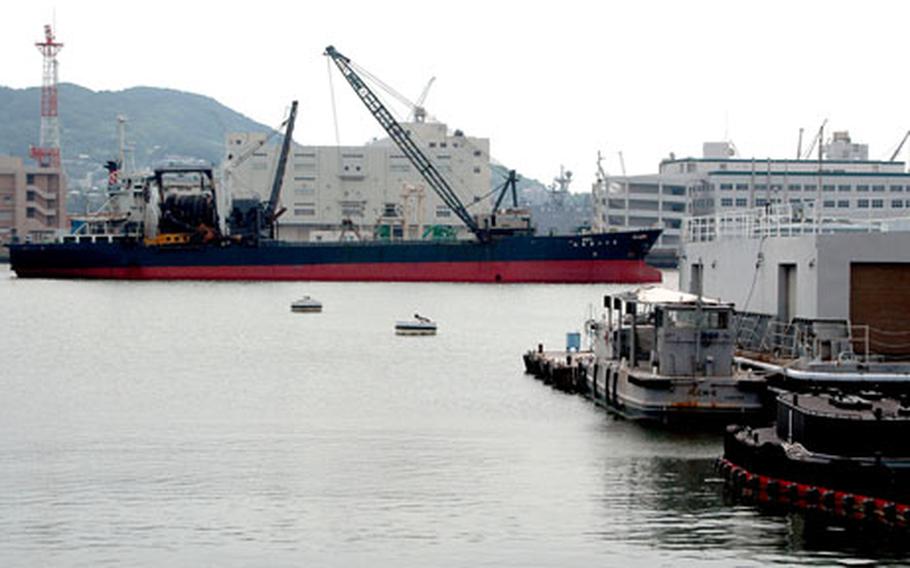 The government of Japan is paying for the dredging project and doing the work, which is slated for completion in 2010.