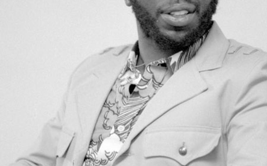 Singer-songwriter Curtis Mayfield is interviewed at Frankfurt, Germany, in 1972.