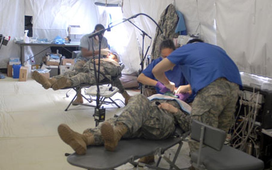 The 212th Combat Support Hospital&#39;s dental clinic has been busy in the lead-up to a mission rehearsal exercise for the 173rd Airborne Brigade at Hohenfels Joint Multinational Readiness Center this week.