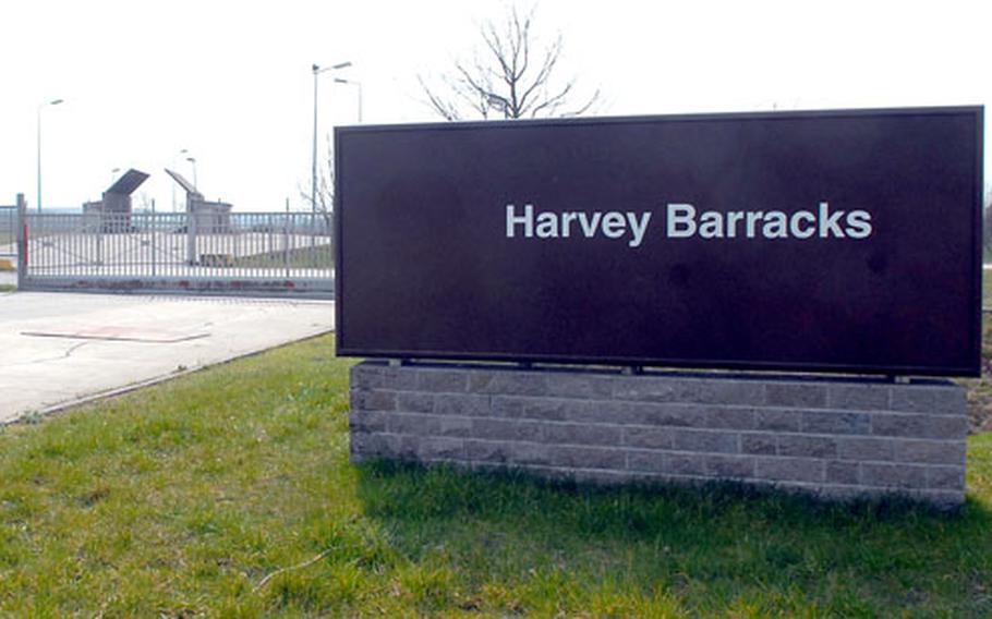Harvey Barracks in Kitzingen, Germany was officially turned over to the German government on Thursday. The last American soldiers left the base last September.