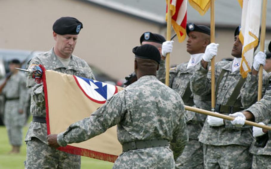 Change afoot as 3rd COSCOM cases colors | Stars and Stripes