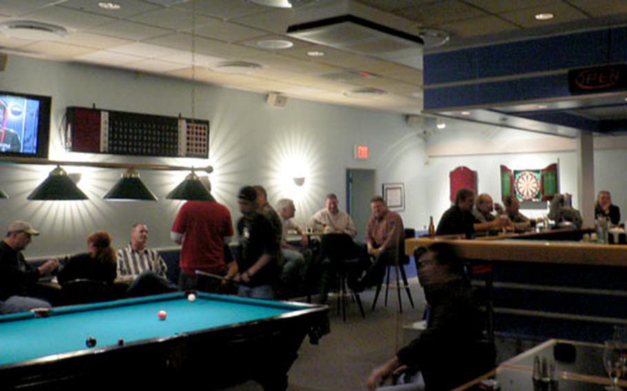 The Top of the World club at Thule Air Base, Greenland, is set up to look and feel like a good old American sports bar.