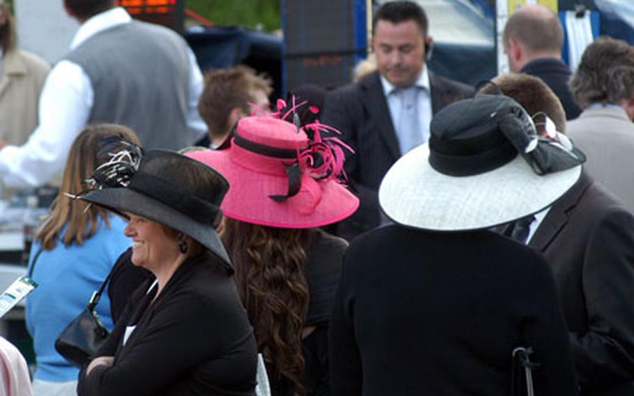 Many women could be seen wearing their fancy hats and dresses to a recent Newmarket Nights event.