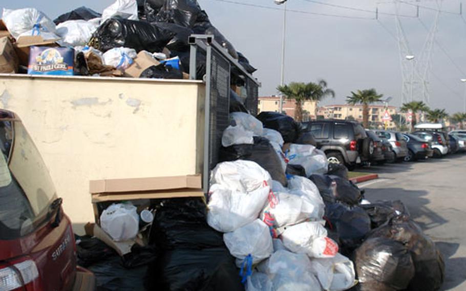 The U.S. Navy support site base at Gricignano is not immune to the trash crisis that has gripped the southern Italian city of Naples, plagued by uncollected trash that has soiled the city’s image on the world stage. The Italian military will descend on the support site on Thursday to help get rid of the mounds of uncollected garbage.