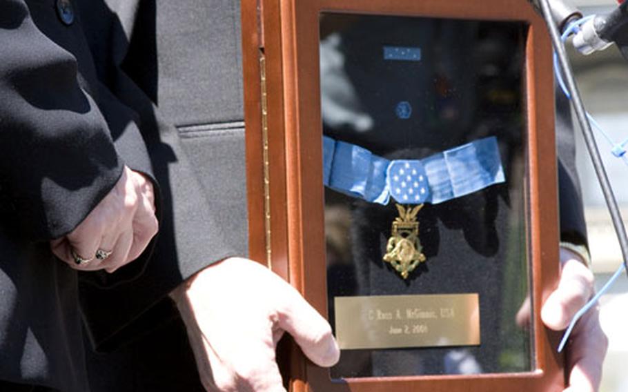 Pfc. Ross McGinnis&#39;s Medal of Honor.