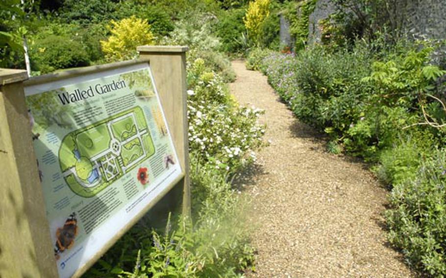 The walled garden at Brandon Country Park inspires relaxation. It once grew herbs and vegetables when the site was a private estate.