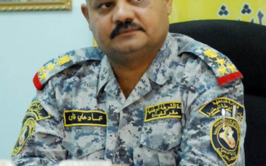 Brig. Gen. Emad Ali Abd Ali, the senior Iraqi National Police commander in the Jisr Diyala area.