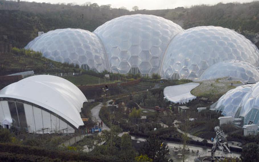 The Eden Project is one of the coastal region’s biggest attractions, drawing about 1 million visitors a year to its forested "Biomes."