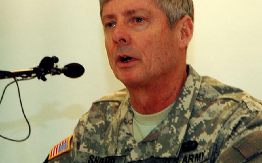 Gen. Walter Sharp, commander of U.S. Forces Korea, called on North Korea to act responsibly and dismantle any nuclear weapons. "Many, many countries around the world are watching North Korea right now to see whether they will act responsibly or not," Sharp said Monday during a luncheon at the Seoul Foreign Correspondents Club. "We call on North Korea to stop provocations and act like a responsible country."