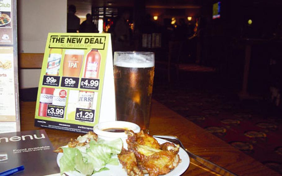 Buffalo wings are one of the many items on The Golden Lion’s menu. The Newmarket restaurant and pub has something for everyone’s pallet, from pasta and steaks to vegetarian dishes.