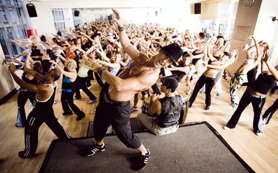 Alberto “Beto” Perez, founder of Zumba, leads an exercise-dance class in Miami, Fla. The Zumba craze is coming to RAF Lakenheath this week when a class — which is part aerobics, part Latin dancing — begins at the base gym Friday.