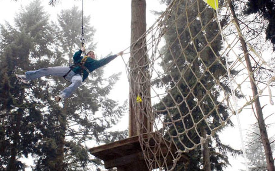 Nets are one way to stop adventure lovers as they fly through the trees at Thetford Forest’s Go Ape.