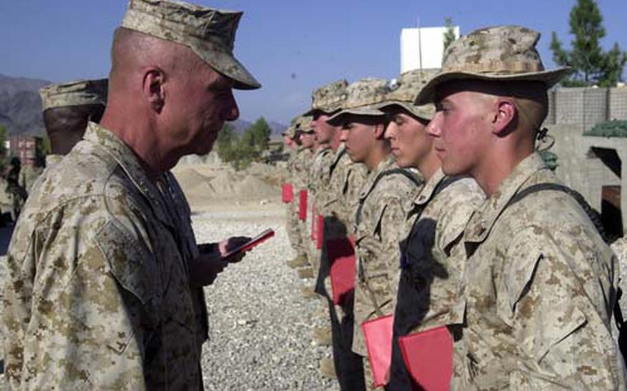 In the fall of 2005, then-U.S. Marine Corps Commandant Gen. Michael Hagee recognized Marines with Company F, 2nd Battalion, 3rd Marine Regiment for their efforts in Operation Whalers. In Ed Darack’s new book “Victory Point,” the author tells what happened during Operation Red Wings and Operation Whalers in eastern Afghanistan’s Kunar province.