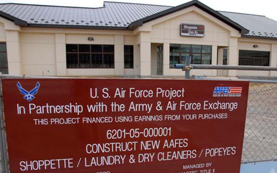 Army and Air Force Exchange Services officials say this $10.5 million shoppette facility – the biggest in the Pacific at 13,670-square-feet – will open on June 1 at Misawa Air Base, Japan.