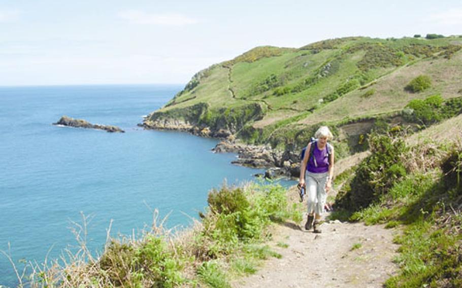 A trail in a remote area of western Wales highlights the beauty of the vast coastlines of the United Kingdom.