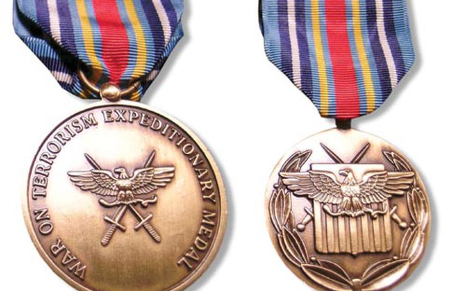 War on Terrorism Expeditionary Medal (GWOT).