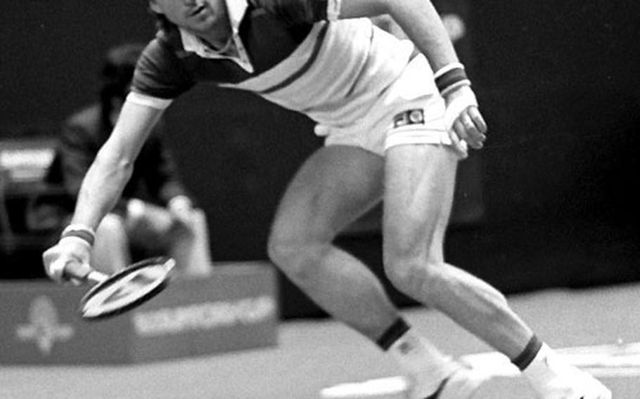 Bjorn Borg takes on Jimmy Connors in what was billed as his final match before retiring from tennis.