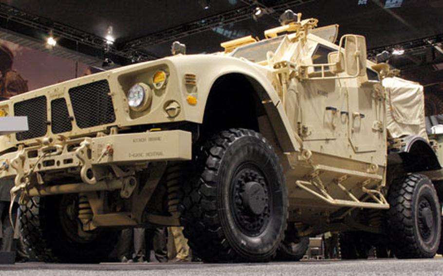 An MRAP-All Terrain Vehicle, on display in Washington, D.C., last year.
