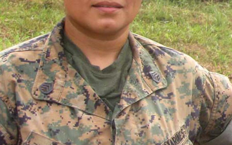 Marine Corps Staff Sgt. Veronica Soto, one of three female NCOs who spent time in Liberia mentoring troops with the Armed Forces of Liberia.
