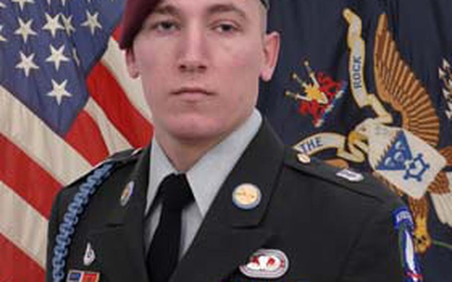 Courtesy U.S. Army Pfc. Nicholas Cook was killed in action on March 7, 2010, in Dab Sar, Konar Province, Afghanistan.
