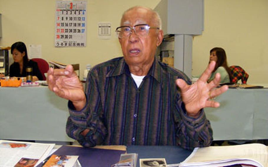 Julian Antonio, 82, tells his rags-to-riches story during one of his last days as supervisor of the Army 58th Signal Battalion’s Project Support Activity on Okinawa.