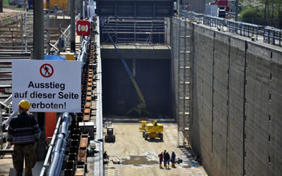 German workers found the remains of a U.S. soldier in the bottom of this dry lock on the Main-Danau canal in Bamberg, Germany, last week. The body was identified as Spc. Nikson Joseph Audry, assigned to Company A, 173rd Brigade Support Battalion, 173rd Airborne Brigade Combat Team. Audry had been reported missing from his unit in October 2008.