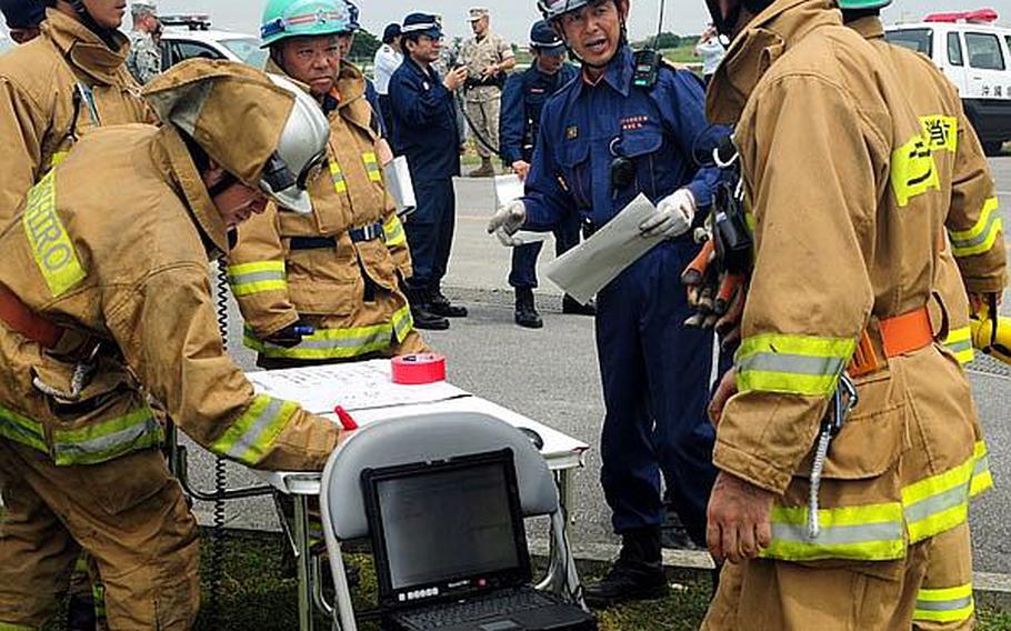 A temporary command post was set up to facilitate communication and information between the U.S. military and the Japanese Emergency Response Teams during an annual bilateral training exercise that involved a scenario in which an aircraft crashed into an urban environment.