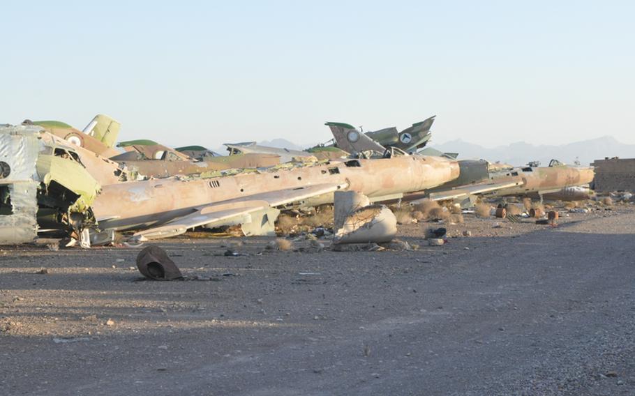 An expanse known as ''the boneyard'' at Shindand Air Base in Herat province holds vestiges of the Soviet occupation of Afghanistan that ended in 1989. Battered husks of dozens of military aircraft litter an area the size of perhaps six or seven football fields.