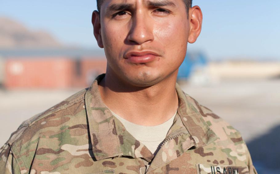 Sgt. Danny Mata, 25, of Laredo Texas, a member of the 510th Clearance Company.