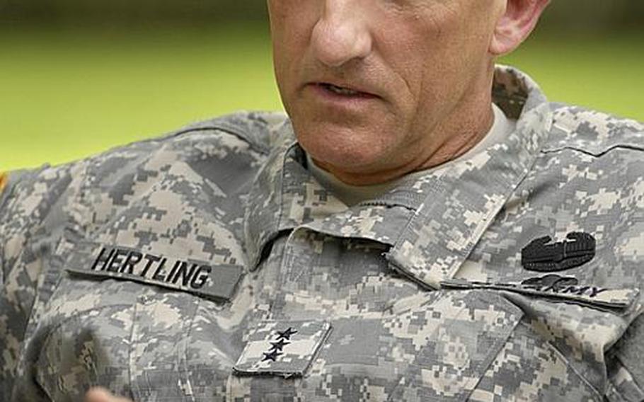 Lt. Gen. Mark Hertling took over as commander of U.S. Army Europe in March 2011.