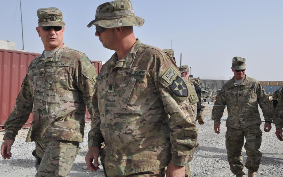 Army’s top enlisted man visits soldiers in Afghanistan | Stars and Stripes