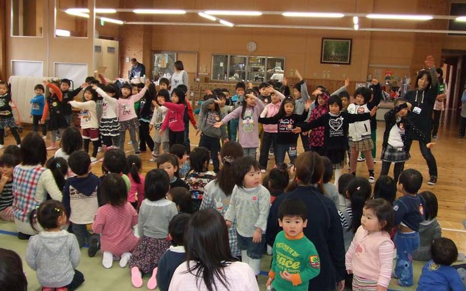 Children play indoors last August at the Kashima day care center in Minamisoma, about 20 miles from the site of the Fukushima Dai-ichi Nuclear Power Plant that suffered a partial meltdown, following the March 11, 2011 tsunami and earthquake. Older children are now allowed to play outside for 30 minutes, if they have parental consent.