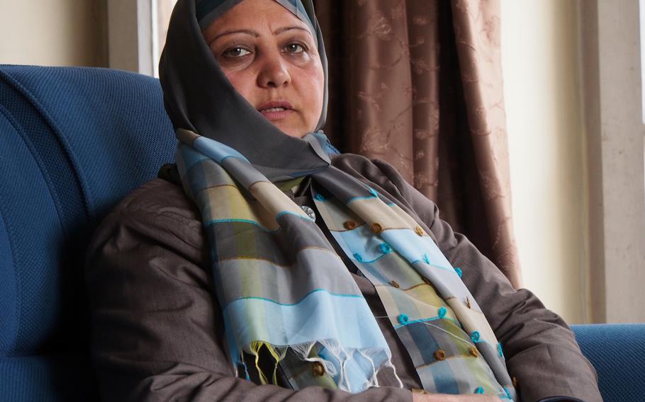 Shah Bibi Saeedi was recently appointed women`s affairs director for Laghman province, in eastern Afghanistan. Her two predecessors were both assassinated last year and Saeedi, an obstetrician, said she is demanding better protection from the government.