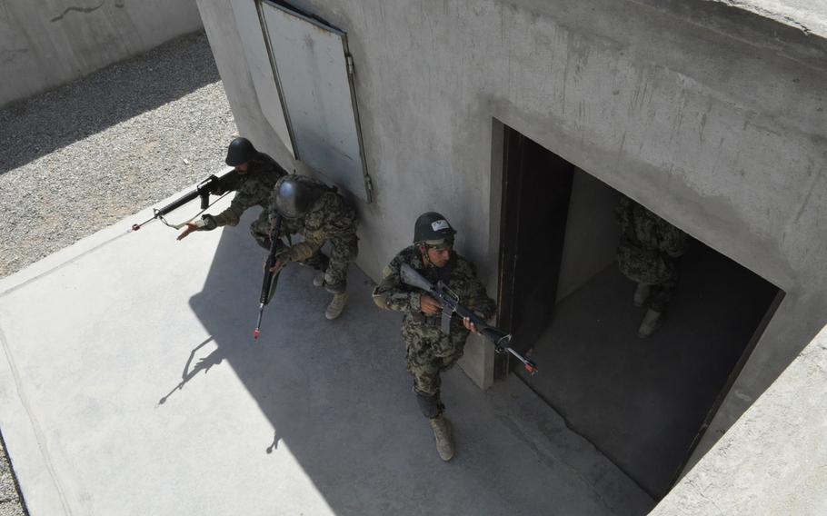 Afghan Army recruits train in Kabul in 2012. With the deadline for international combat troops to leave Afghanistan fast approaching, commanders and public affairs officers are emphasizing the readiness of Afghan troops to operate independently, though many Afghan units are still under-equipped, lack training and are beset by corruption.