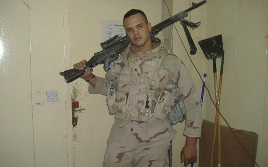 Chris Melendez served with the 4th Infantry Division before he was injured in an IED attack that cost him his left leg in Iraq in 2006.