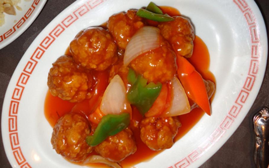 The Plaza House's sweet and sour pork comes in a heaping portion, sure to satiate any hunger. The restaurant claims to be the first authentic Chinese food restaurant in Okinawa and has been serving top-notch food for more than 50 years.