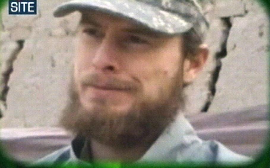 This picture  made from video released Wednesday April 7, 2010, by the Taliban via the Site Intelligence Group shows U.S. soldier Bowe Bergdahl.  Captured in 2009, Bergdahl was released by the Taliban in May 2014.  