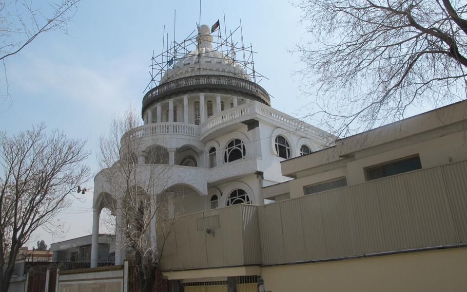 A mansion in Kabul's Wazir Akhbar Khan district seen here on March 8, 2015. The departure of hundreds of foreign contractors and aid workers in the past two yeas has left many of hem unoccupied.